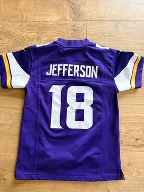 Purple #18 Jefferson Football Jersey
